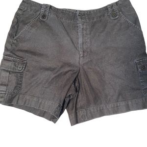 Lauren Ralph Lauren Linen/Cotton Chino Short Black Women’s Size 12 Botton Pocket